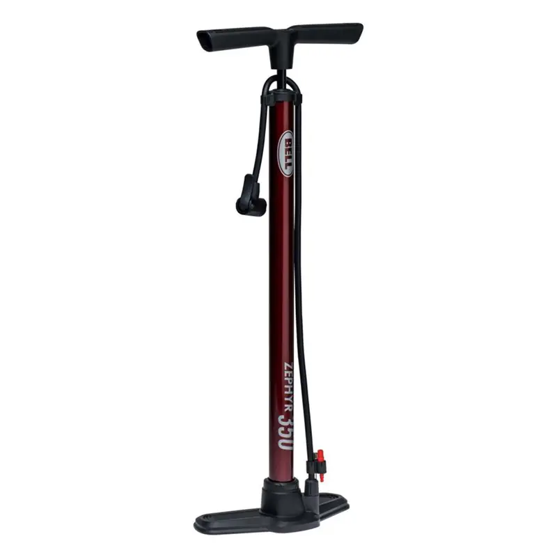 Zephyr Heavy-Duty Steel Floor Pump – Bicycle Tire Inflator, Model 715276 1