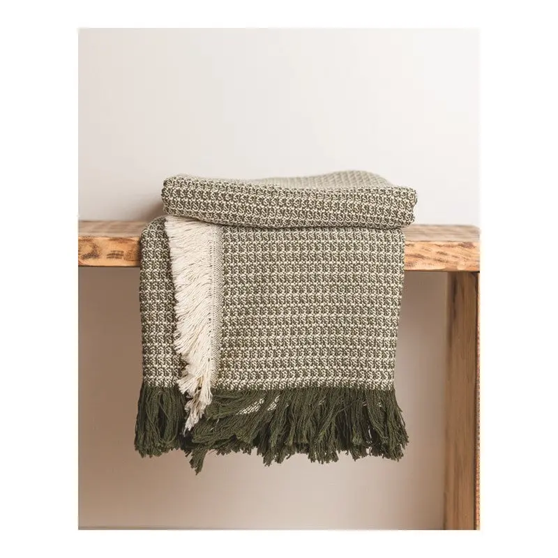 Zig Zag Woven Throw Blanket – Textured Modern Accent Piece (Aszz) 1