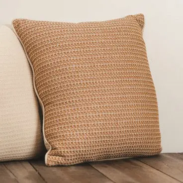 Zigzag-Textured Woven Throw Pillow 1