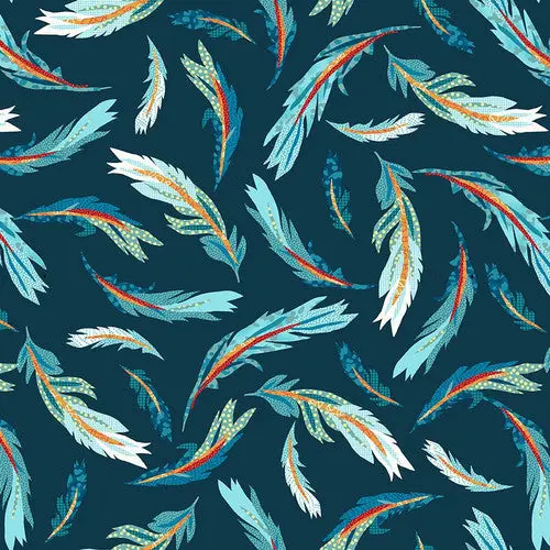 Zooming Chickens Cotton Fabric – Playful Farm-Themed Quilting Material 1